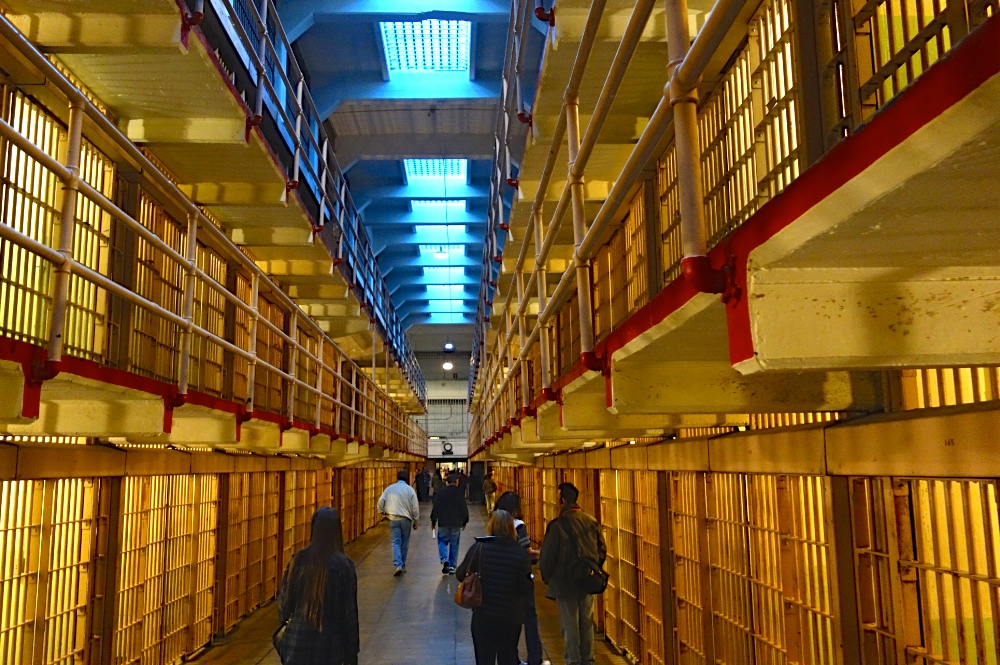 Inside the Alcatraz cell block